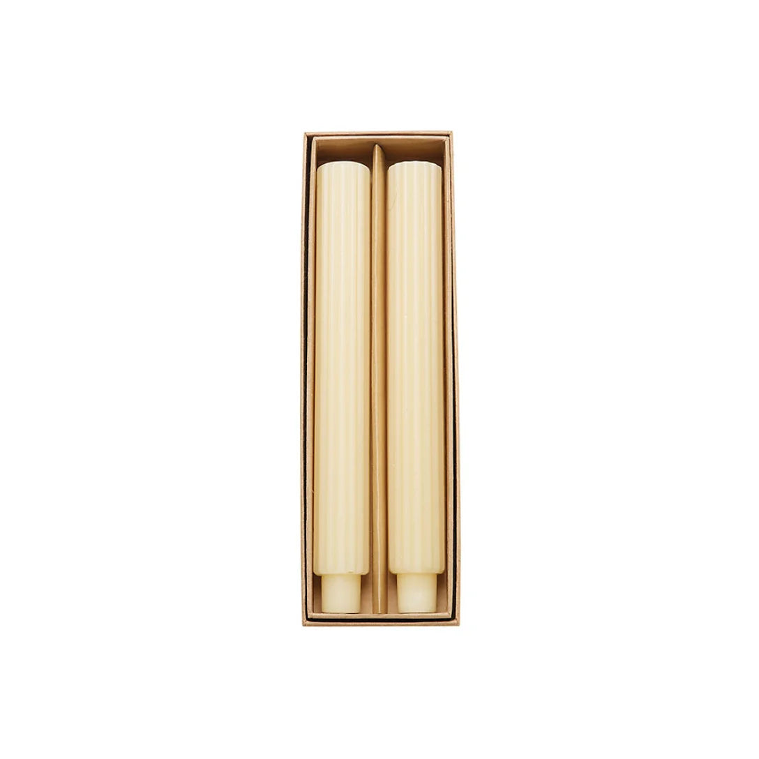 Fluted Taper Candle Set
