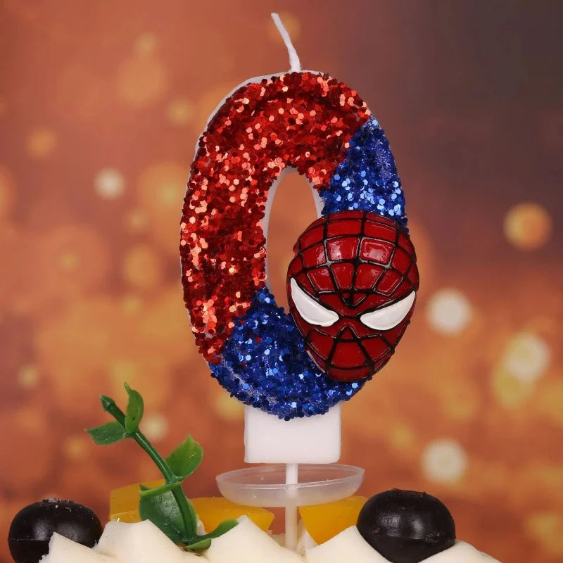 Spiderman Number Candles