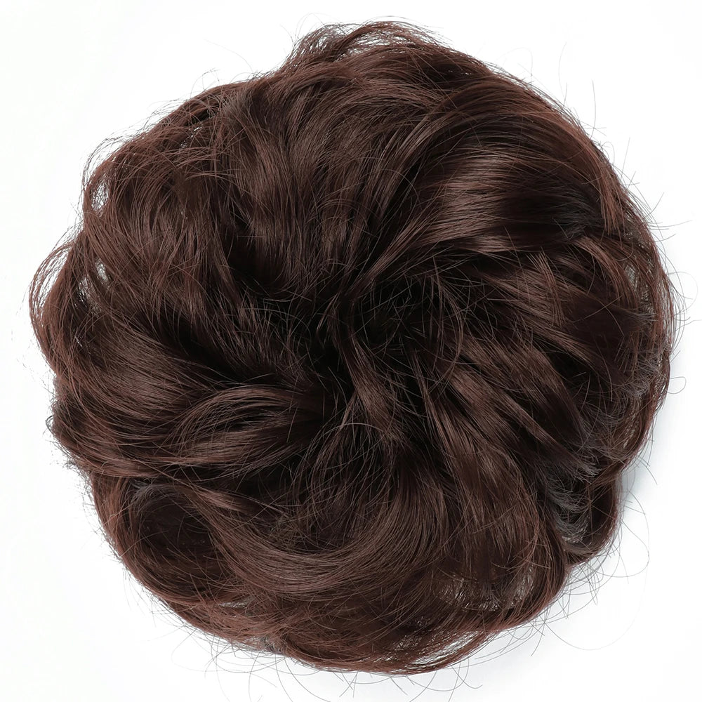 Messy Bun Hair Scrunchie - Heat-Resistant Chignon