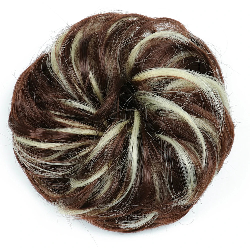 Messy Bun Hair Scrunchie - Heat-Resistant Chignon