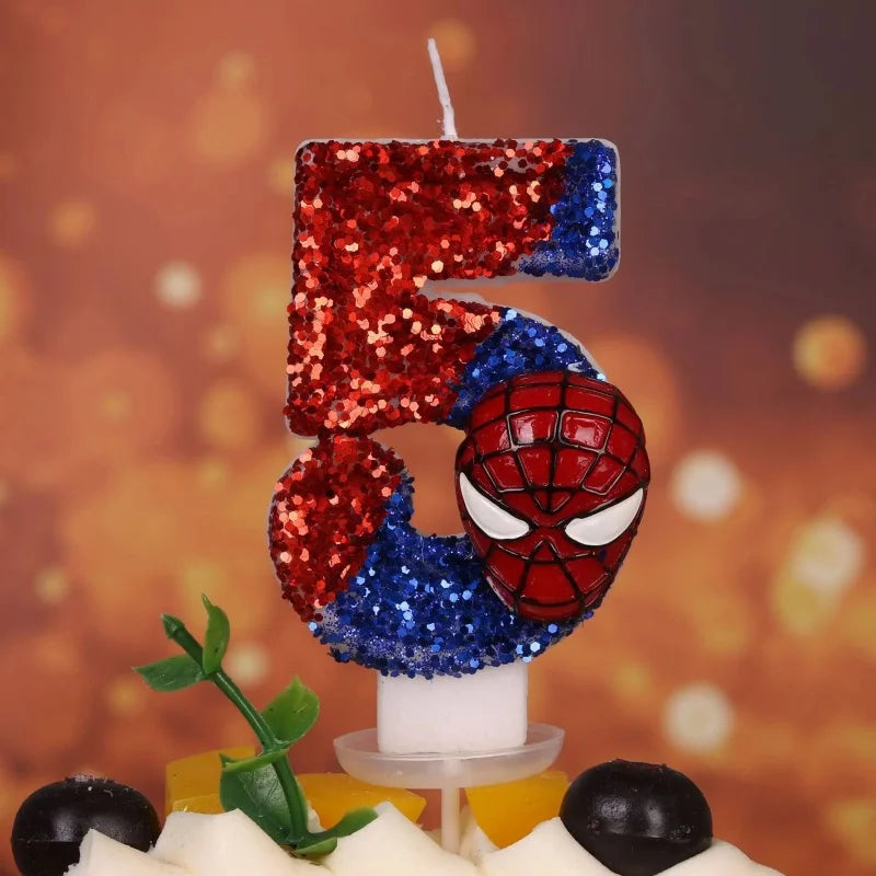 Spiderman Number Candles