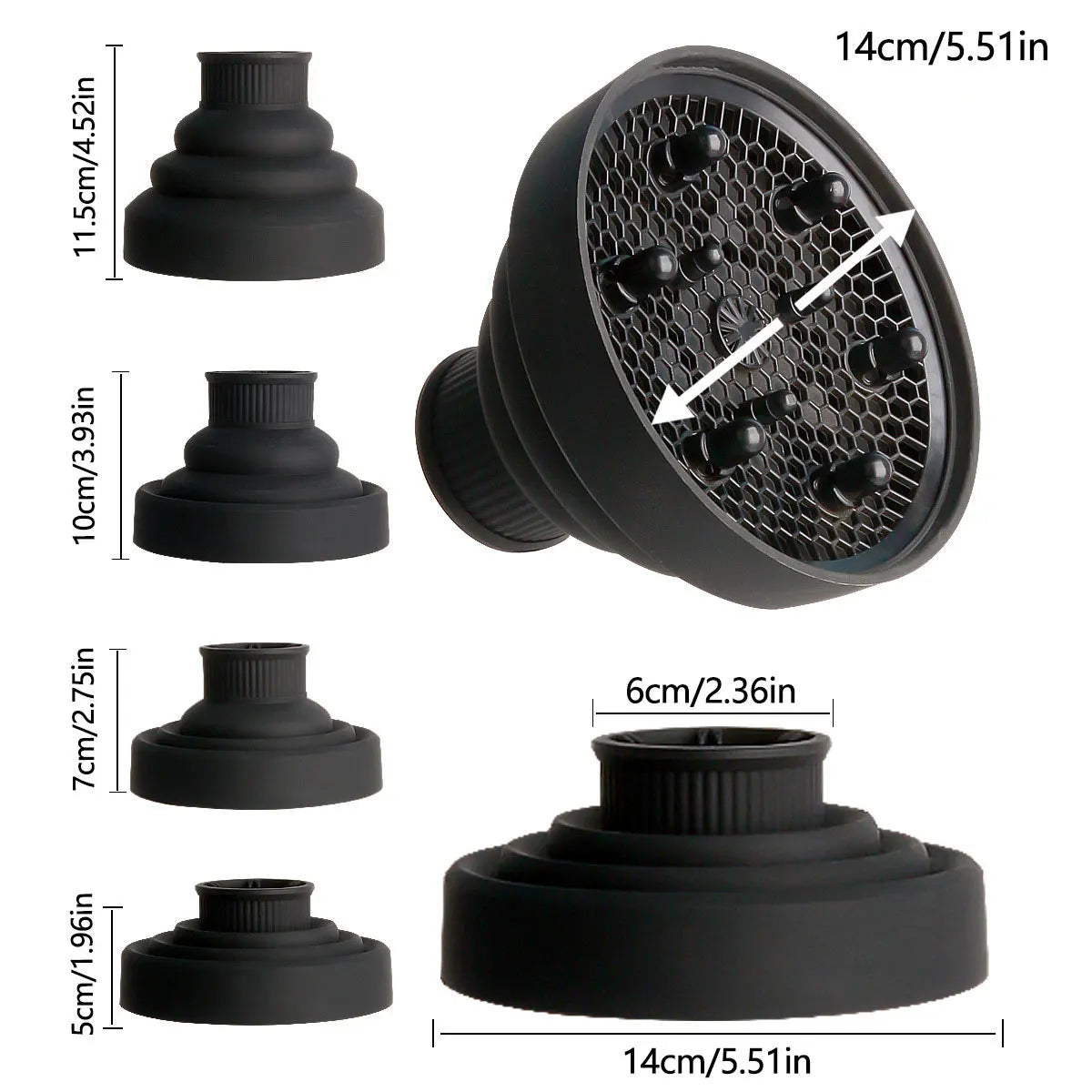 Foldable Hair Dryer Diffuser
