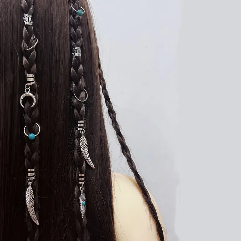 Braided Hair Beads Set