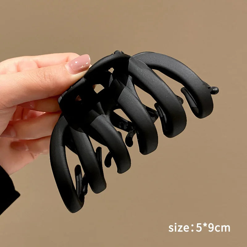 Neutral Coffee Claw Clip