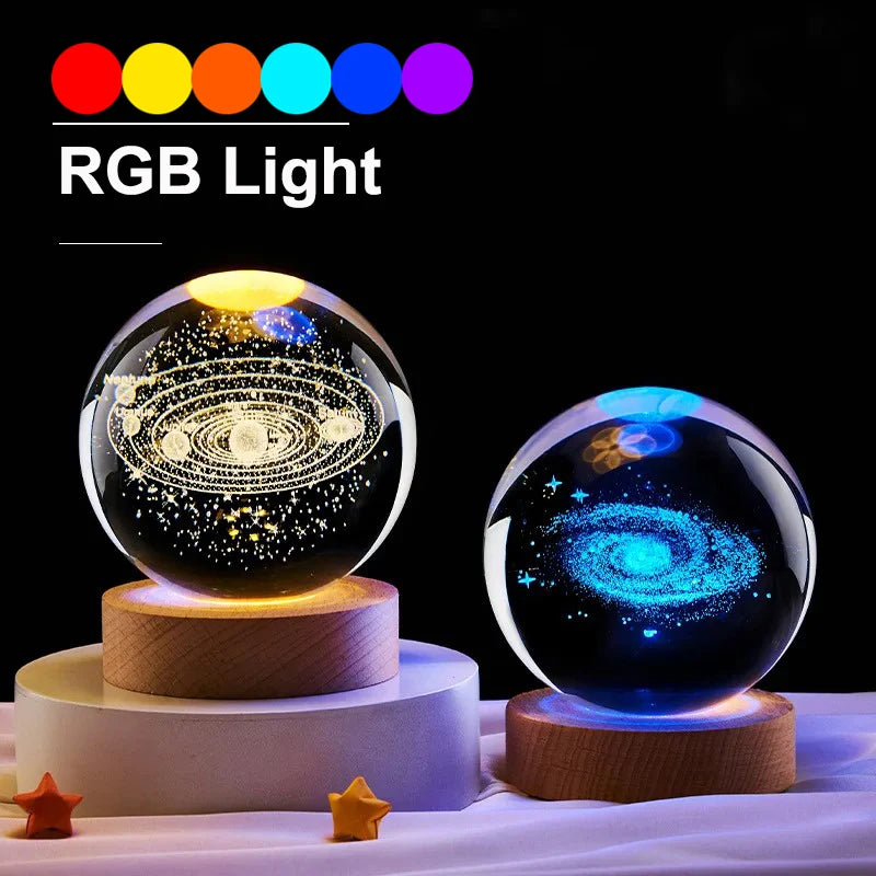 Cosmic Crystal Night Light