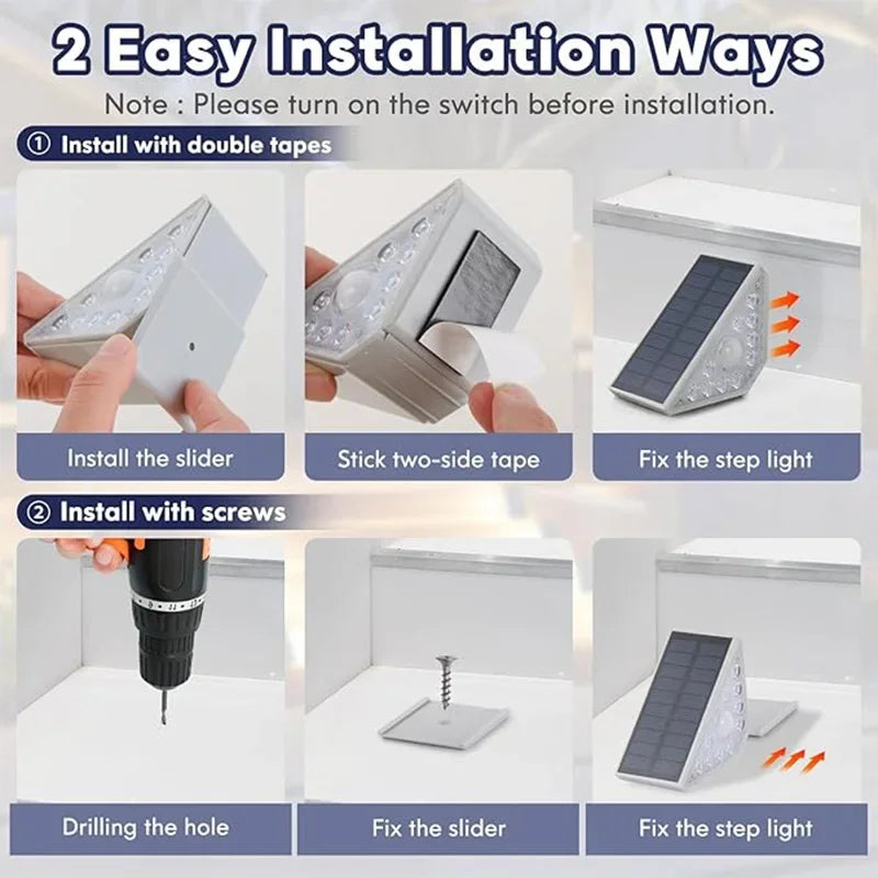 Solar Motion Step Light