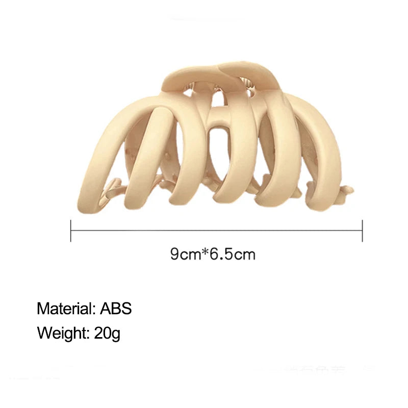 Neutral Coffee Claw Clip