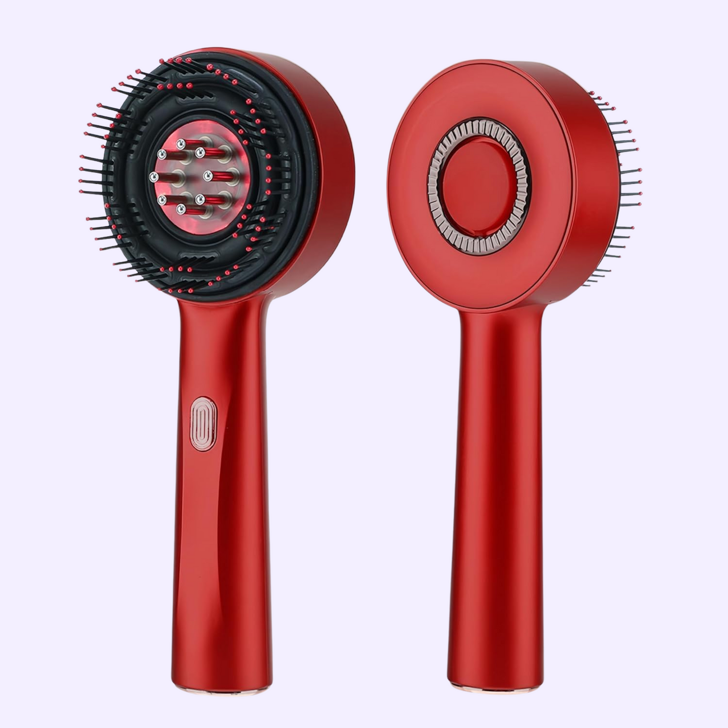 Electric Scalp Massage Comb – Red Light + Serum Applicator