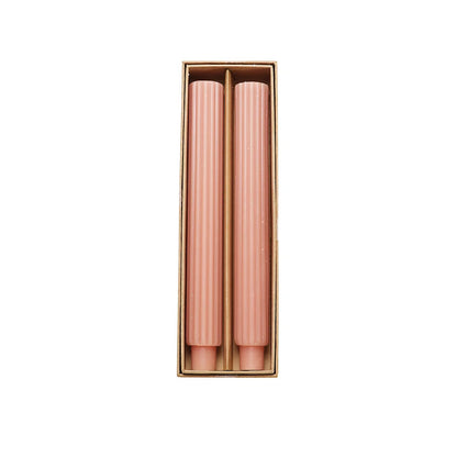Fluted Taper Candle Set