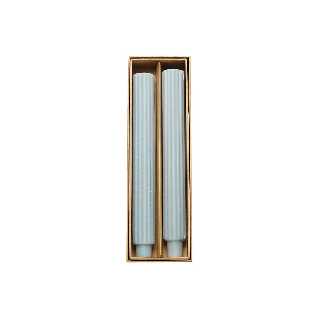 Fluted Taper Candle Set
