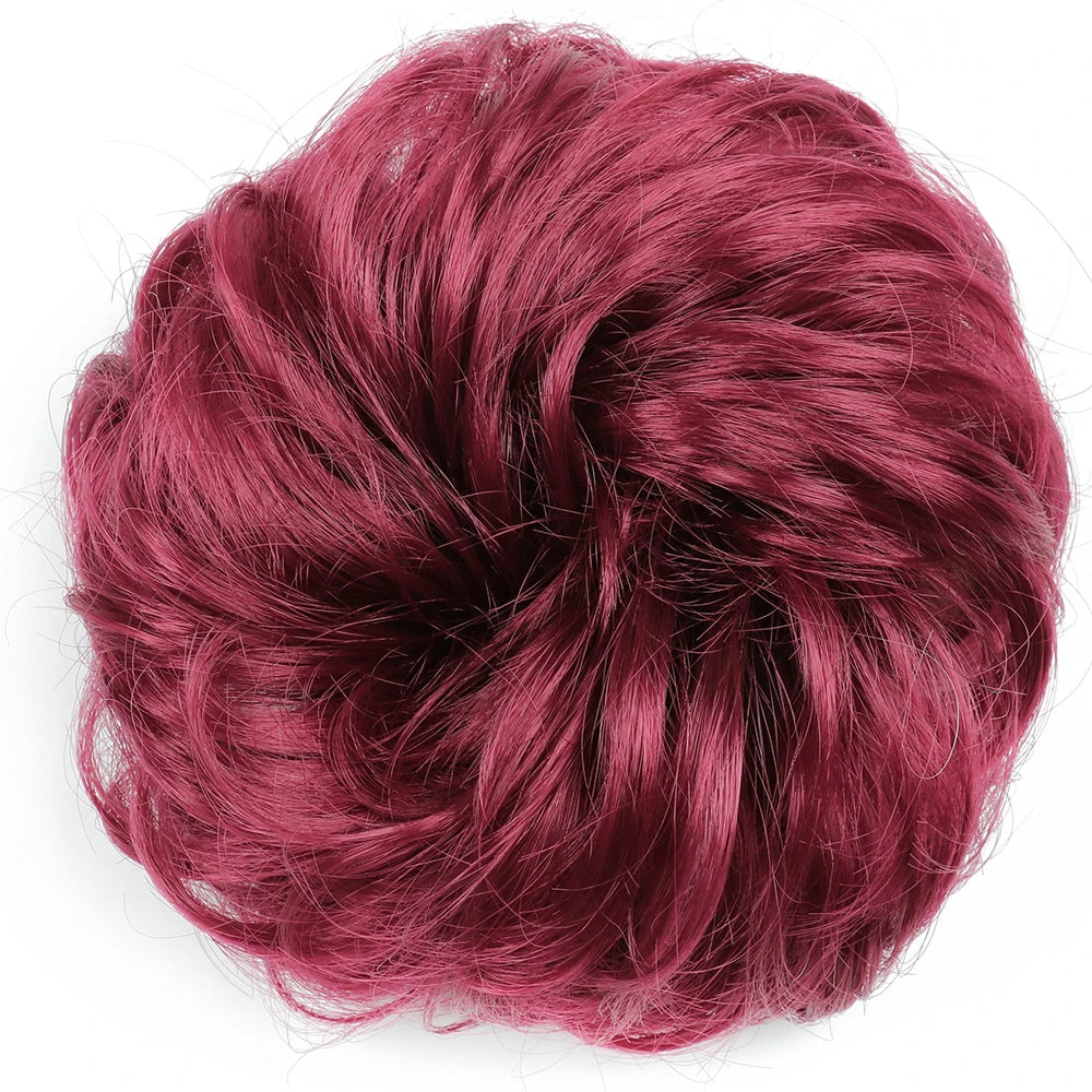 Messy Bun Hair Scrunchie - Heat-Resistant Chignon