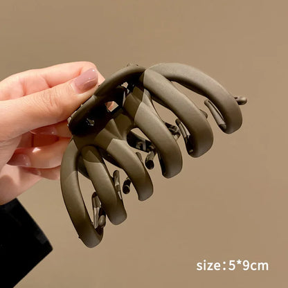 Neutral Coffee Claw Clip