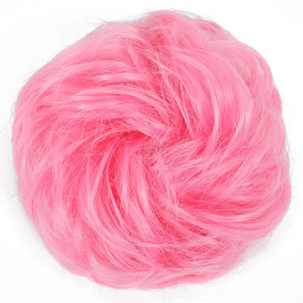 Messy Bun Hair Scrunchie - Heat-Resistant Chignon