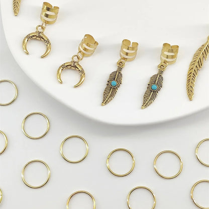 Braided Hair Beads Set