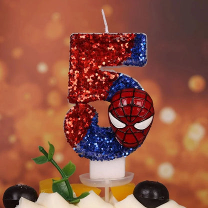 Spiderman Number Candles