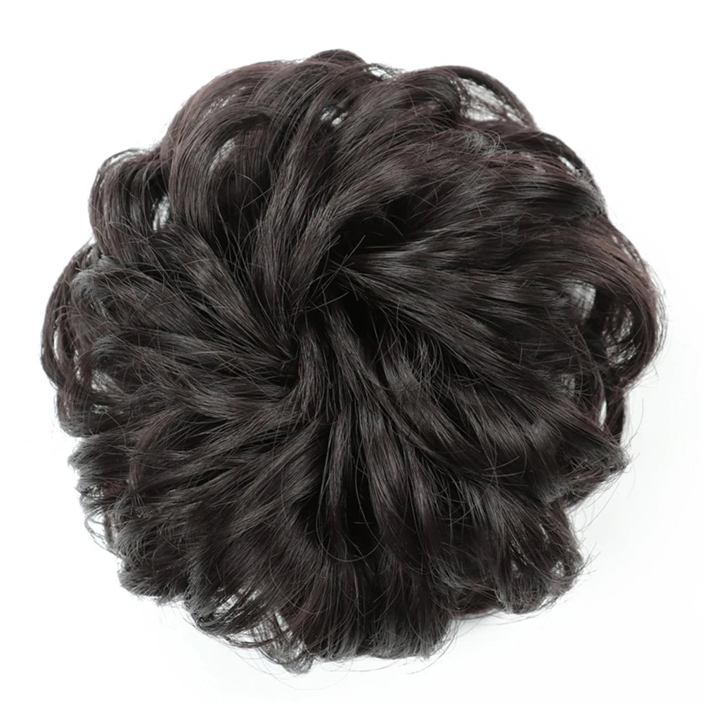 Messy Bun Hair Scrunchie - Heat-Resistant Chignon