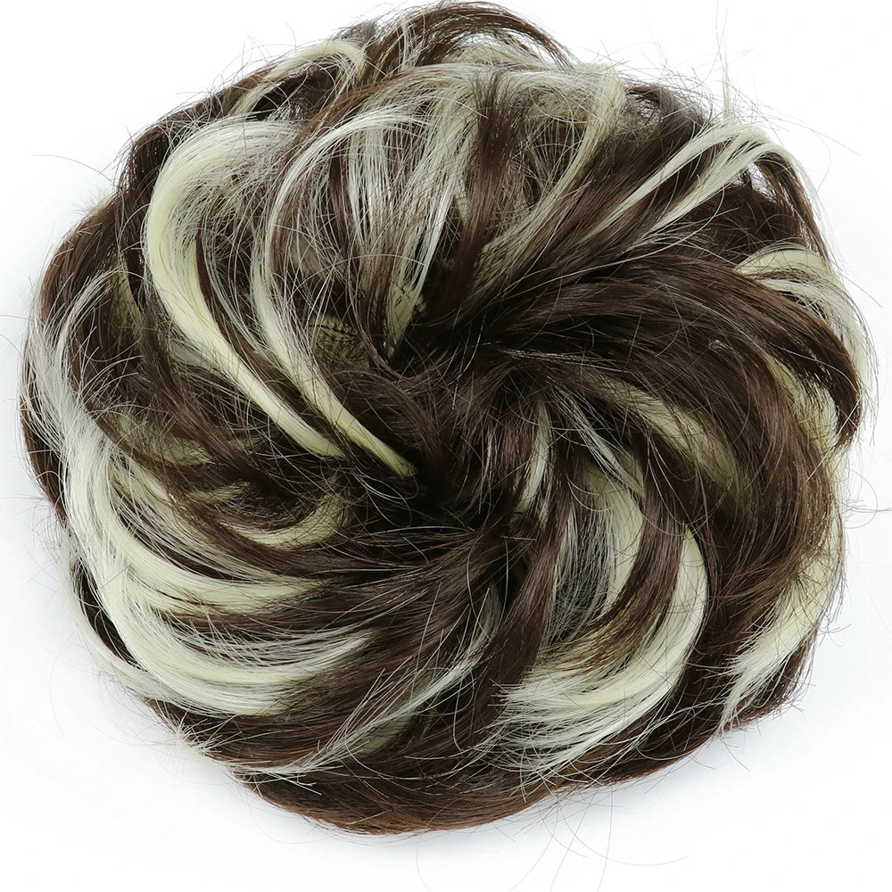 Messy Bun Hair Scrunchie - Heat-Resistant Chignon