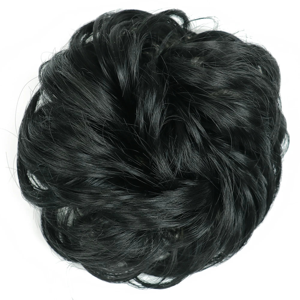Messy Bun Hair Scrunchie - Heat-Resistant Chignon