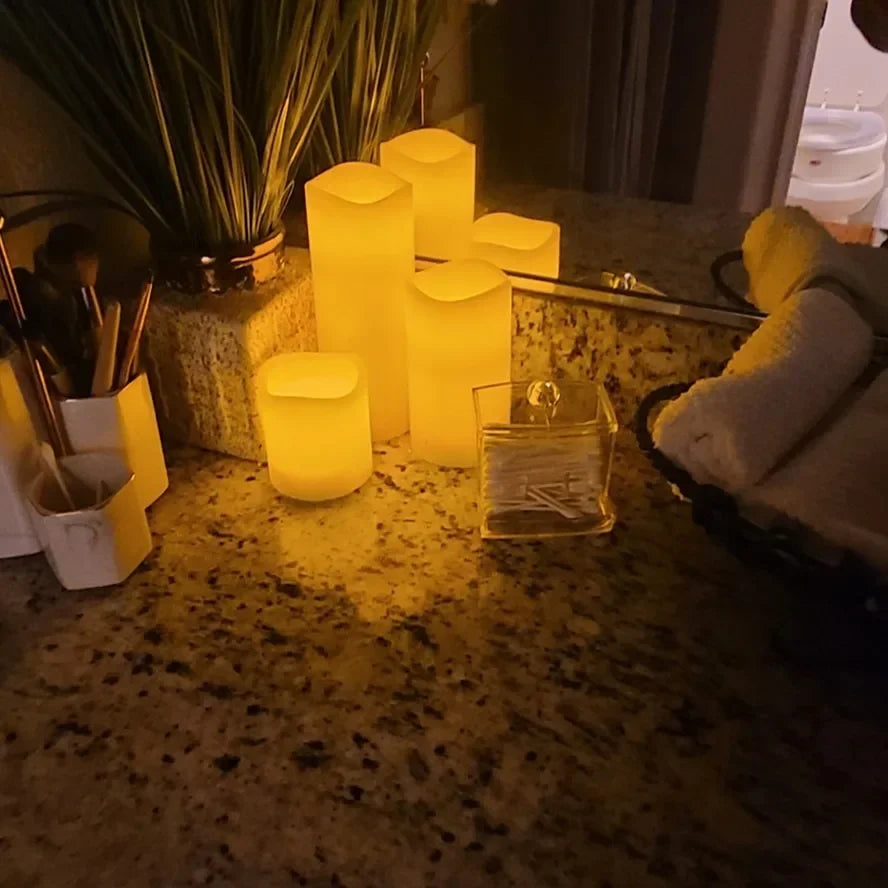 FlickerGlow LED Candle Set