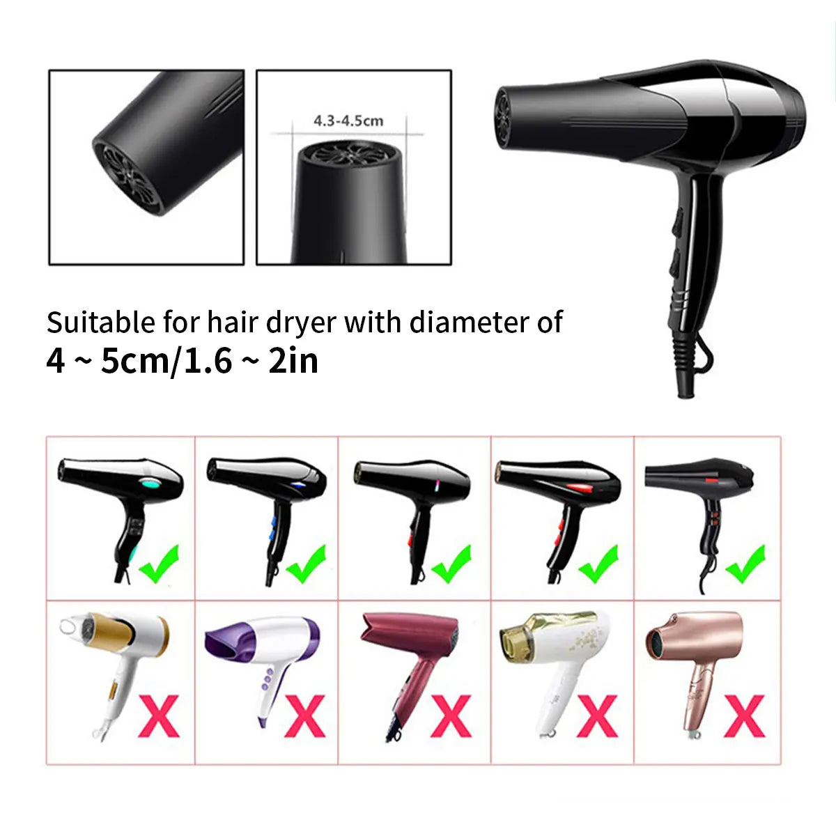 Foldable Hair Dryer Diffuser
