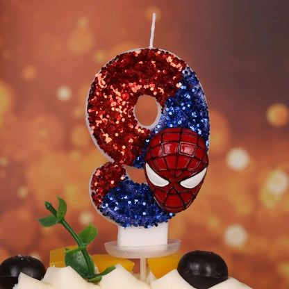 Spiderman Number Candles