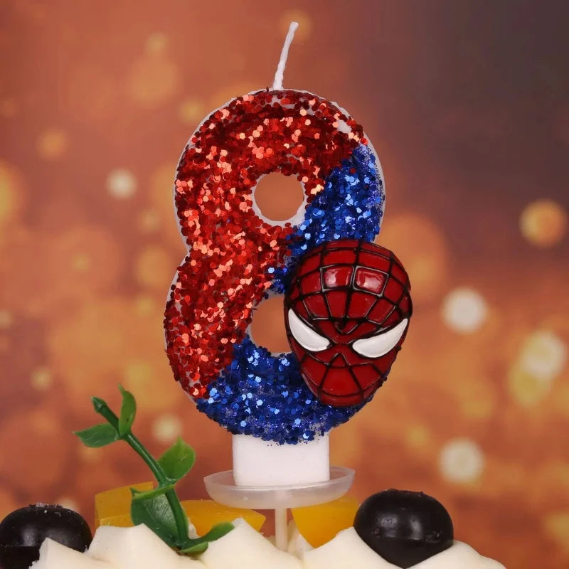 Spiderman Number Candles