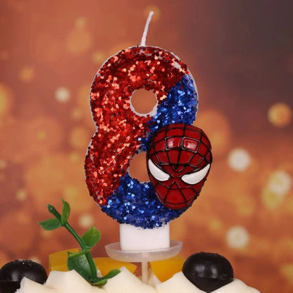 Spiderman Number Candles