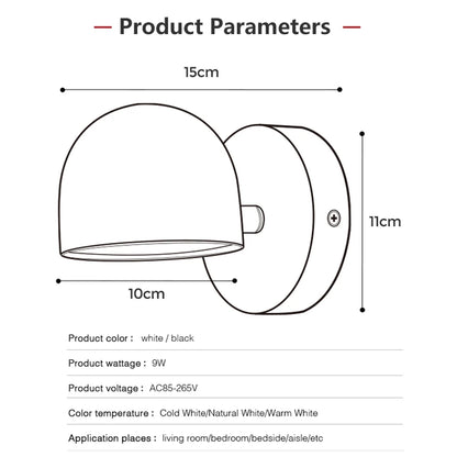 Rotatable LED Wall Lamp