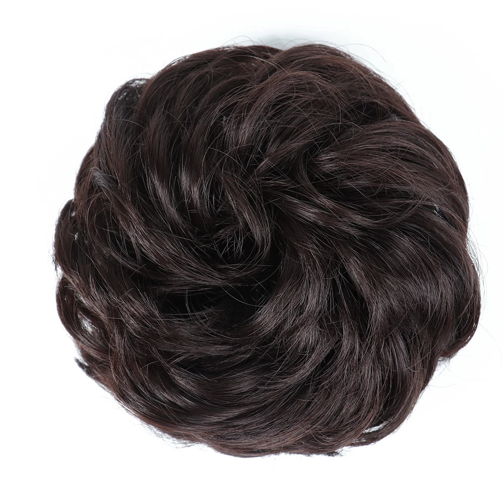 Messy Bun Hair Scrunchie - Heat-Resistant Chignon